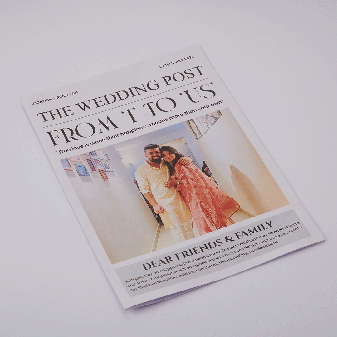 Custom Wedding Newspaper